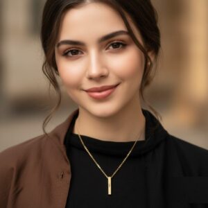 Custom Bar Necklace Arabic