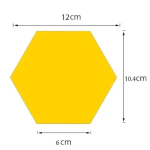 Modern geometric hexagon mirror stickers for home interior design